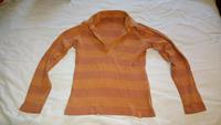 Tom Tailor Shirt langarm orange retro Blockstreifen V-Ausschnitt Bayern - Würzburg Vorschau