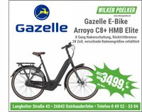 E-Bike Gazelle Arroyo C8+HMB Elite 500 WH schwarz Bosch Niedersachsen - Ostrhauderfehn Vorschau