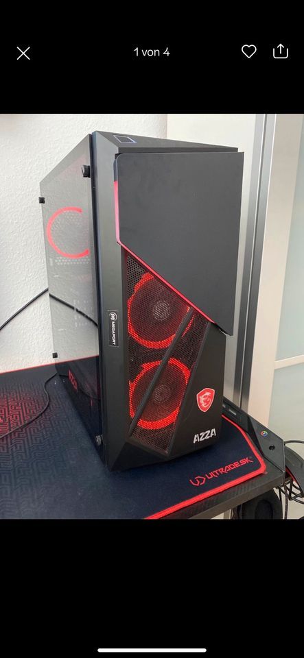 WIE NEU, GAMING PC RTX 2060 selten benutzt, + Maus, Keyboard, Mic in Solingen