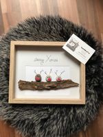 Steinbild Weihnachten Elche handmade Geschenk Brandenburg - Havelsee Vorschau