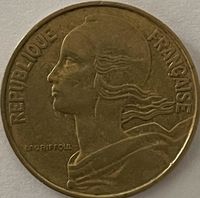 20 Cent.  Münze, Lib. Egalite Frat. France, 1963, ungesäubert Baden-Württemberg - Rauenberg Vorschau
