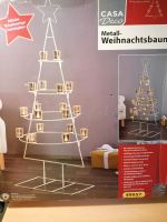 Weihnachtsbaum, Tannenbaum, Metall, Weiß, mit Teelichtern Nordrhein-Westfalen - Mettmann Vorschau