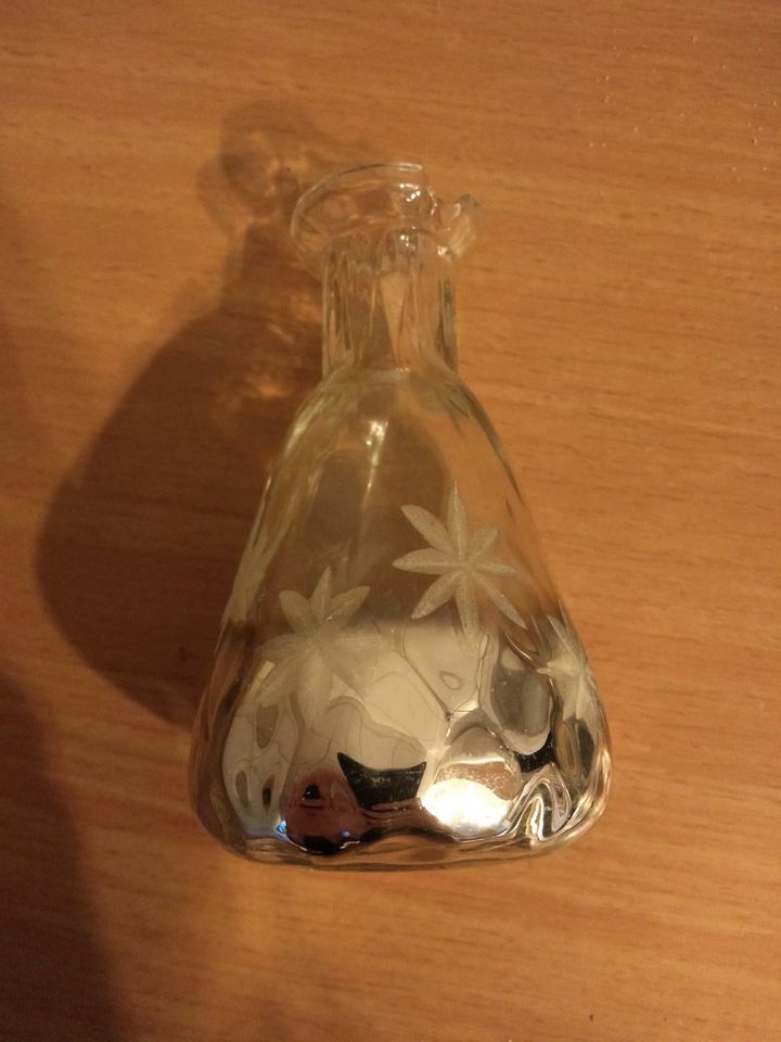 Kleine Vase aus Glas, silber, Dekoartikel, Dekoration in Essen