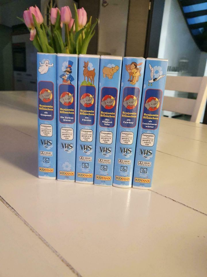 6 Benjamin Blümchen VHS Kassetten Kinderfilme in Prackenbach