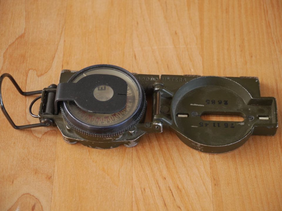 Original U.S. Army Compass, US Armee Kompass, 70er Jahre in Bodman-Ludwigshafen