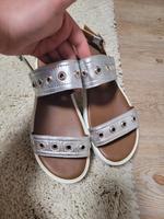 Aldo Plateausandalen Gr. 40 silber Sandalen Baden-Württemberg - Dauchingen Vorschau