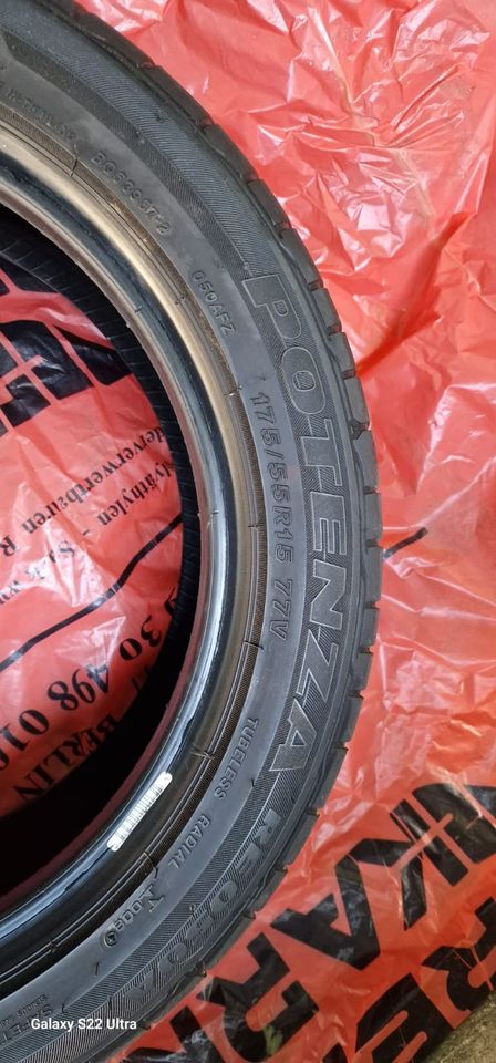 4 x Sommerreifen 175/55 R15 77V Bridgestone Potenza in Berlin