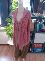 Only Schalkragen Strickjacke Gr. M Rostrot /beige Viskose Baumw. Niedersachsen - Jühnde Vorschau