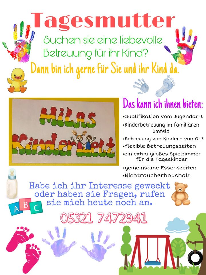 2 Freie Betreuungsplätze ab sofort bei Mila‘s Kinderwelt! in Goslar