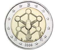 MÜNZE 2 EURO 2006 „ATOMIUM-BAU IN BRÜSSEL“ BELGIEN Bayern - Puchheim Vorschau