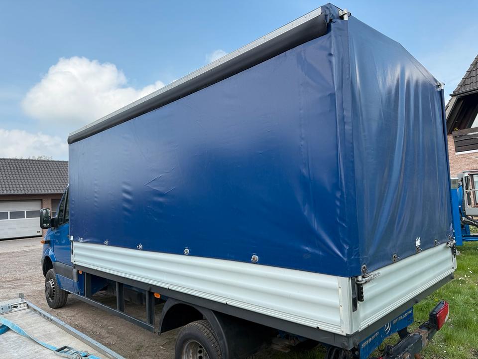 Mercedes-Benz Sprinter Lang 516 CDI 4x4 Allrad + Pritsche/Plane in Grasberg