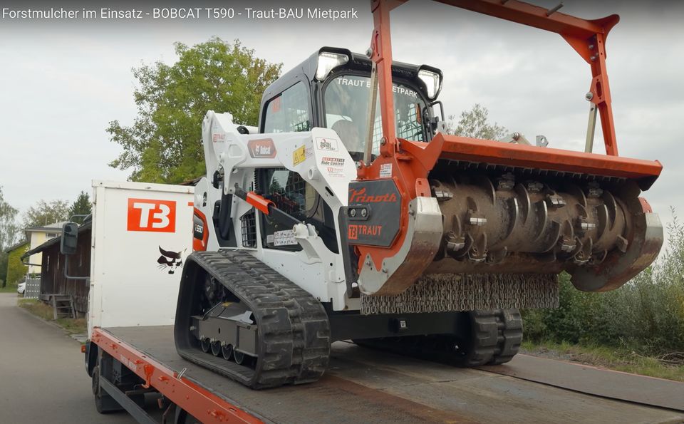 Forstmulcher Mulcher, Rodung, Gestrüppmulcher, Häcksler mit Fahrer mieten in Heimertingen