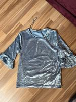 Satin Oberteil blau Hessen - Neu-Isenburg Vorschau