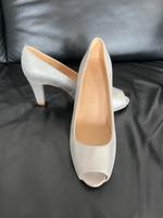 Unisa Peeptoe pumps Sandale Silber Leder gr 39 Nordrhein-Westfalen - Sankt Augustin Vorschau