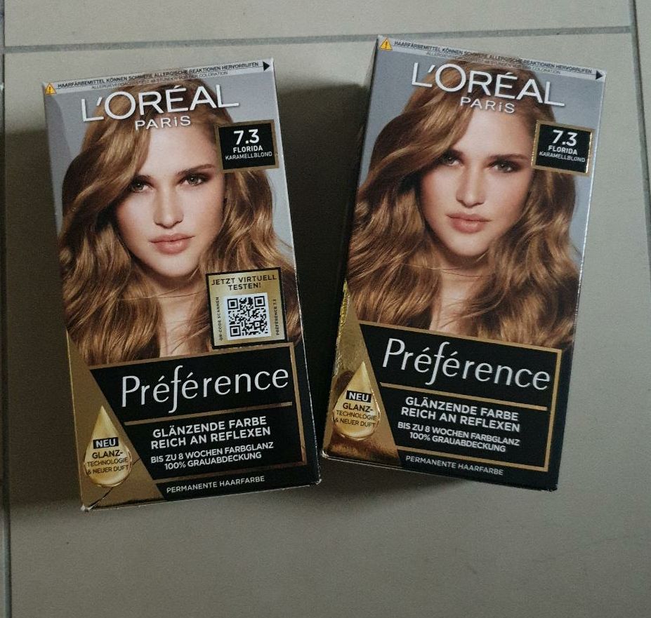 2 Haarfärbemittel L'Oréal préférence 7.3. Florida - Karamellblond in Scharnebeck