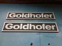 Goldhofer Tieflader Emblem 2 Stück neu NOS  500x100mm Rheinland-Pfalz - Selters Vorschau