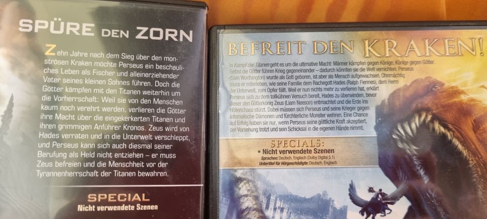 2 DVDs Kampf der Titanen und Zorn der Titanen in München