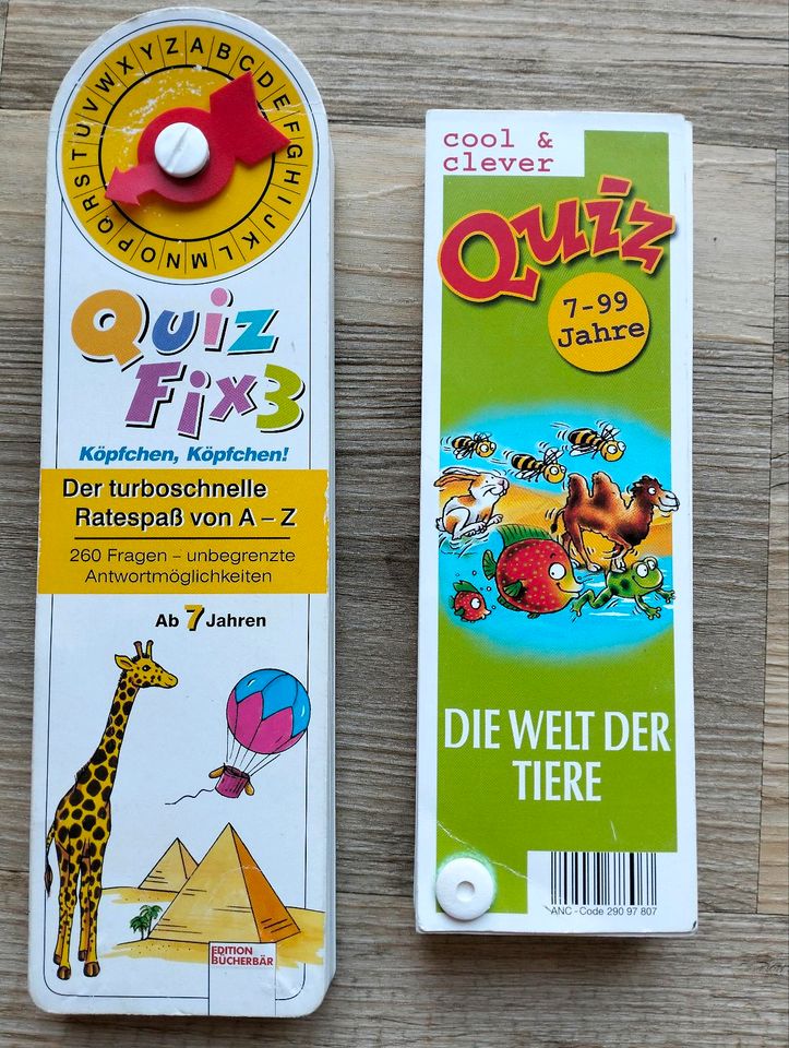 Quiz Fix 3, die Welt der Tiere, ab 7, cool & clever, Quizfächer in Langenberg