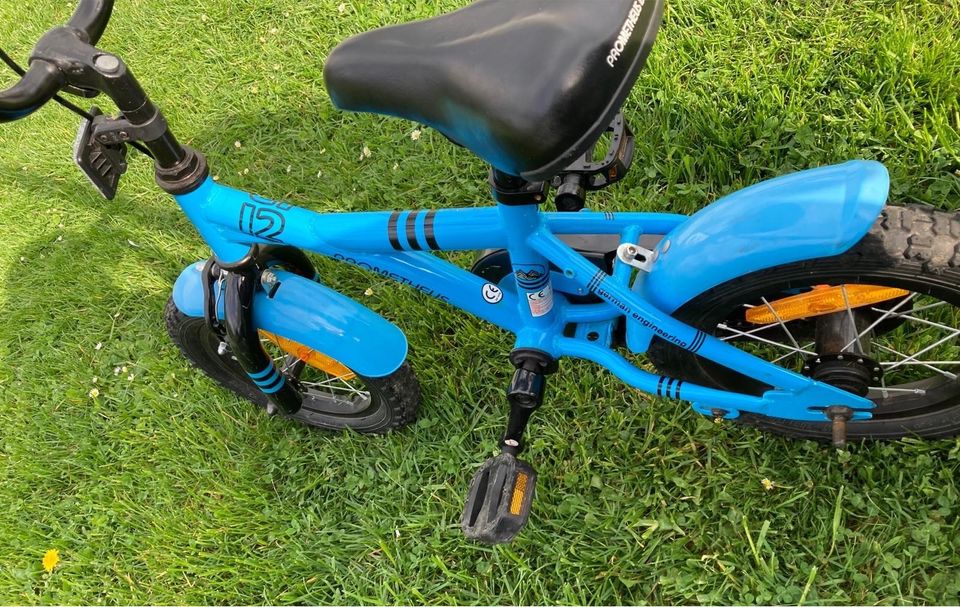 Kinder Fahrrad blau 12 Zoll Prometheus in Räckelwitz