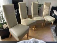 4 Hochlehner Esstisch Stühle Leder beige Baden-Württemberg - Remseck am Neckar Vorschau