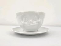 Fiftyeight Kaffeetasse mit Henkel + Untertasse Gesichtstasse TOP Hessen - Eschborn Vorschau