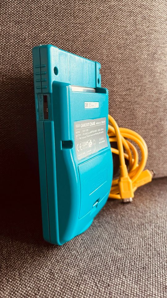 Nintendo Gameboy Color GBC Türkis TOP Zustand + Link Kabel in Gau-Bickelheim