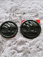 Skoda Emblem 90mm Set oder 80mm Set schwarz Superb Octavia Niedersachsen - Osnabrück Vorschau