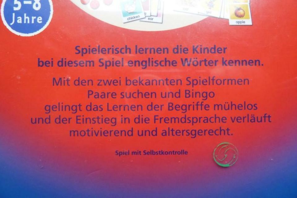 Ich lerne Englisch NEU in OVP Lernspiel in Pirna