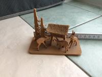 Futterkrippe  Rehe aus Holz -Erzgebirge DDR Sachsen - Löbnitz Vorschau