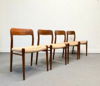1/4 RAR Niels Moller Modell 75 Stühle Chairs MidCentury Teak 1950 Mitte - Tiergarten Vorschau