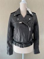 Zara schwarze Lederjacke Damen Jacke Leder Gr. M Niedersachsen - Helvesiek Vorschau