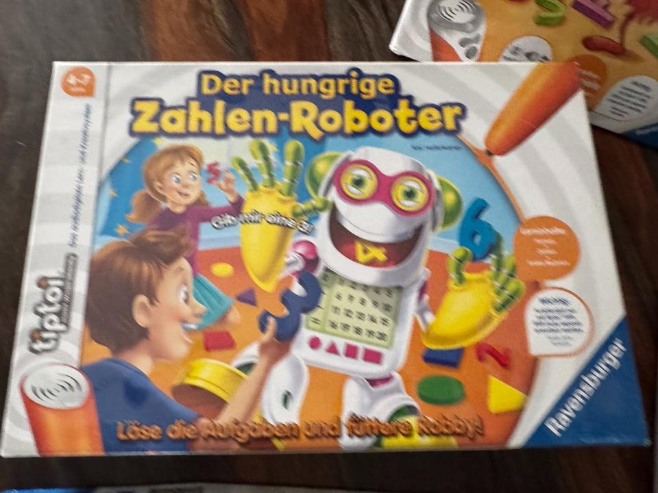 Tip Toi Stifte Buch Puzzle Spiele  Schule, Zahlenroboter, Musik in Mörfelden-Walldorf