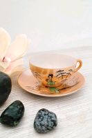 China Porzellan-Tasse Teetasse kupfer mit Asia Motiv Bayern - Röllbach Vorschau