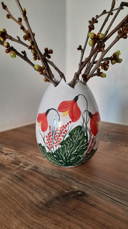 Vase, Ostervase, Handarbeit in Neukieritzsch