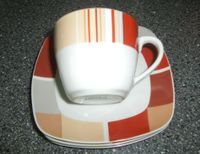 Prima Tavola Tasse und Untertassen rot braun beige Kr. München - Garching b München Vorschau