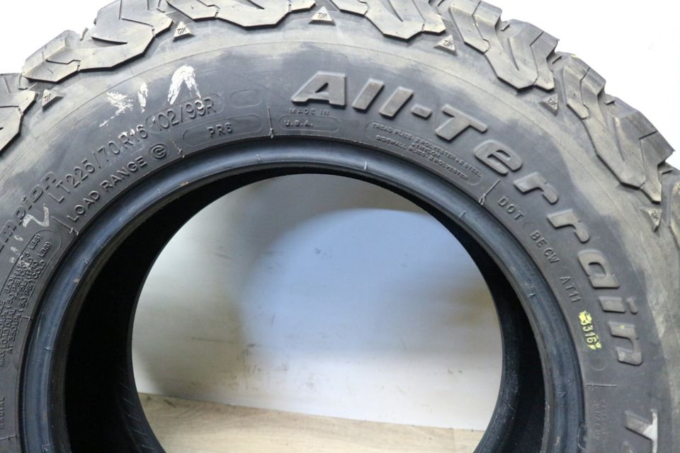 4x BFgoodrich baja champion 225/70 r16 102/99r all-terrain 7,5mm in Nettetal