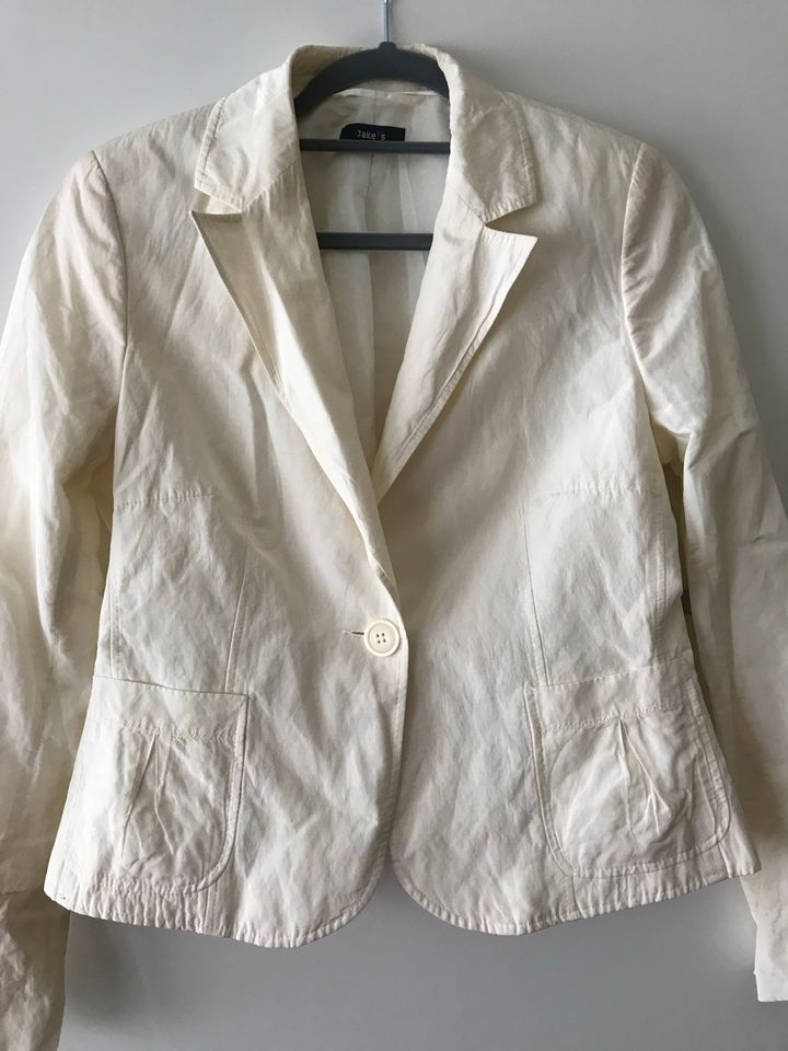 Blazer Jacke 40/M cremeweiß Jakes Damen NEU in Lünen