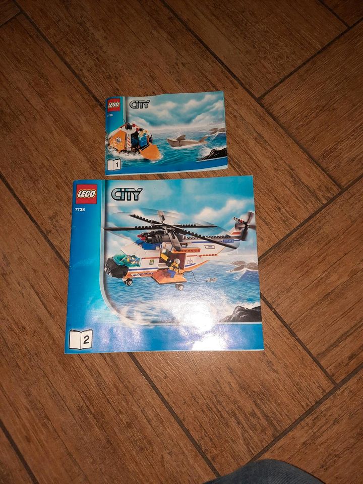 Lego 7738, Helikopter Küstenwache mit Insel, komplett,  wie neu in Tetenhusen