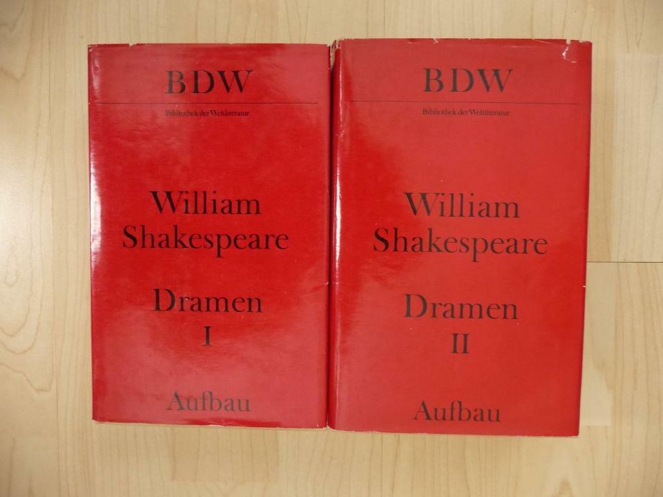 William Shakespeare Dramen I und II, BDW in Dresden