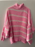 Oversize Pullover Onesize Rosa Weiß Streifen Mioni München - Maxvorstadt Vorschau