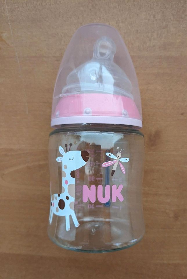 NUK First Choice Babyflasche Giraffe + Sauger Gr.S+M Anti Colic in Zehdenick