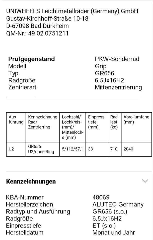 Alutec Winterradsatz Semperit 16 Zoll VW Audi Seat Skoda in Dinslaken