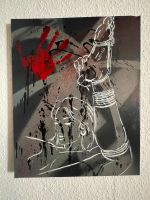 Streetart stencil Rope Leinwand 40x50 Unikat Berlin - Rummelsburg Vorschau