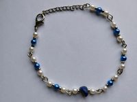 Lapislazuli + Blau/Weiß/Silber Perlen armband (Modeschmuck) Rheinland-Pfalz - Billigheim-Ingenheim Vorschau