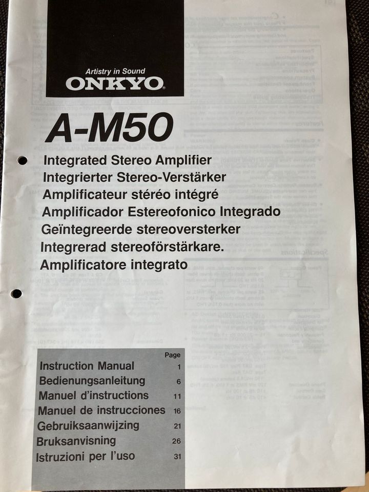 Onkyo Stereoanlage mit Denon Boxen in Eutingen