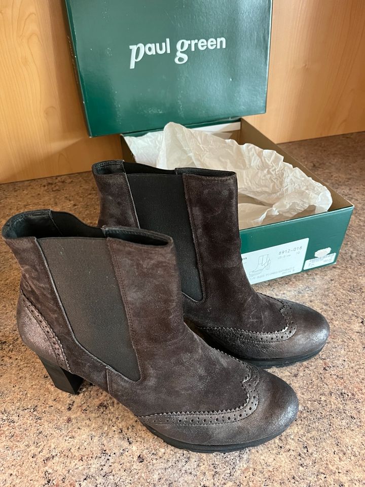 Paul Green Stiefelette 7,5. 41 in Piombo/Anthrazit neu in Schashagen