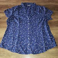 Tunika Gr. 44 C&A Blau Blumen Shirt Top Oberteil Bluse Hannover - Kirchrode-Bemerode-Wülferode Vorschau