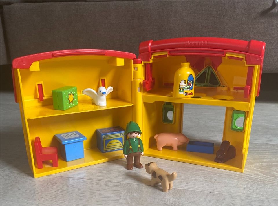 Playmobil 123 mitnehmen Haus Bauernhof Tiere,… in Bopfingen