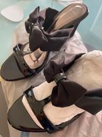 Scholl Pantolette gr. 36 - schwarz mit Schleife Bayern - Fürth Vorschau