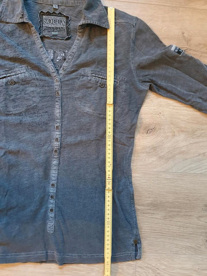 SOCCX Shirt/Pullover/Bluse grau Gr. S/34/36 in Suhl